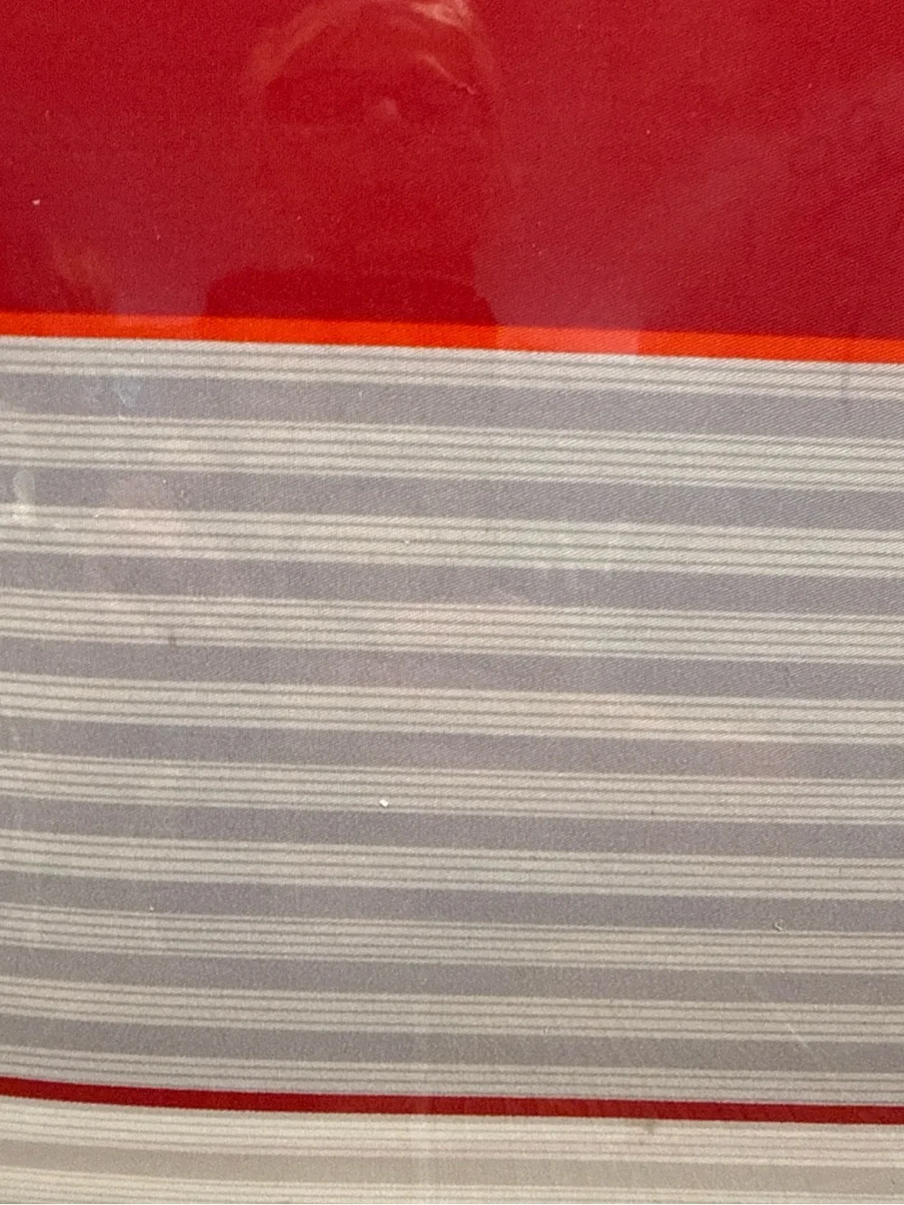 Lacoste Sirocco Twin XL Duvet Set Red Stripe Archival Collection Open Box